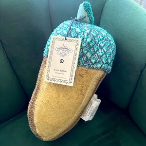 John Derian Acorn Pillow NWT